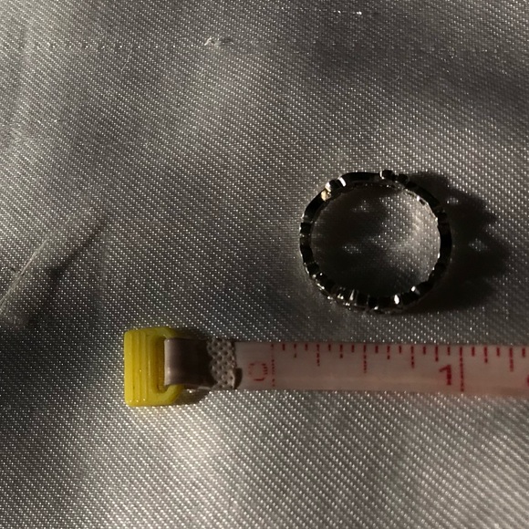 Sterling silver crown heart detailing shape ring 6 - Picture 5 of 6